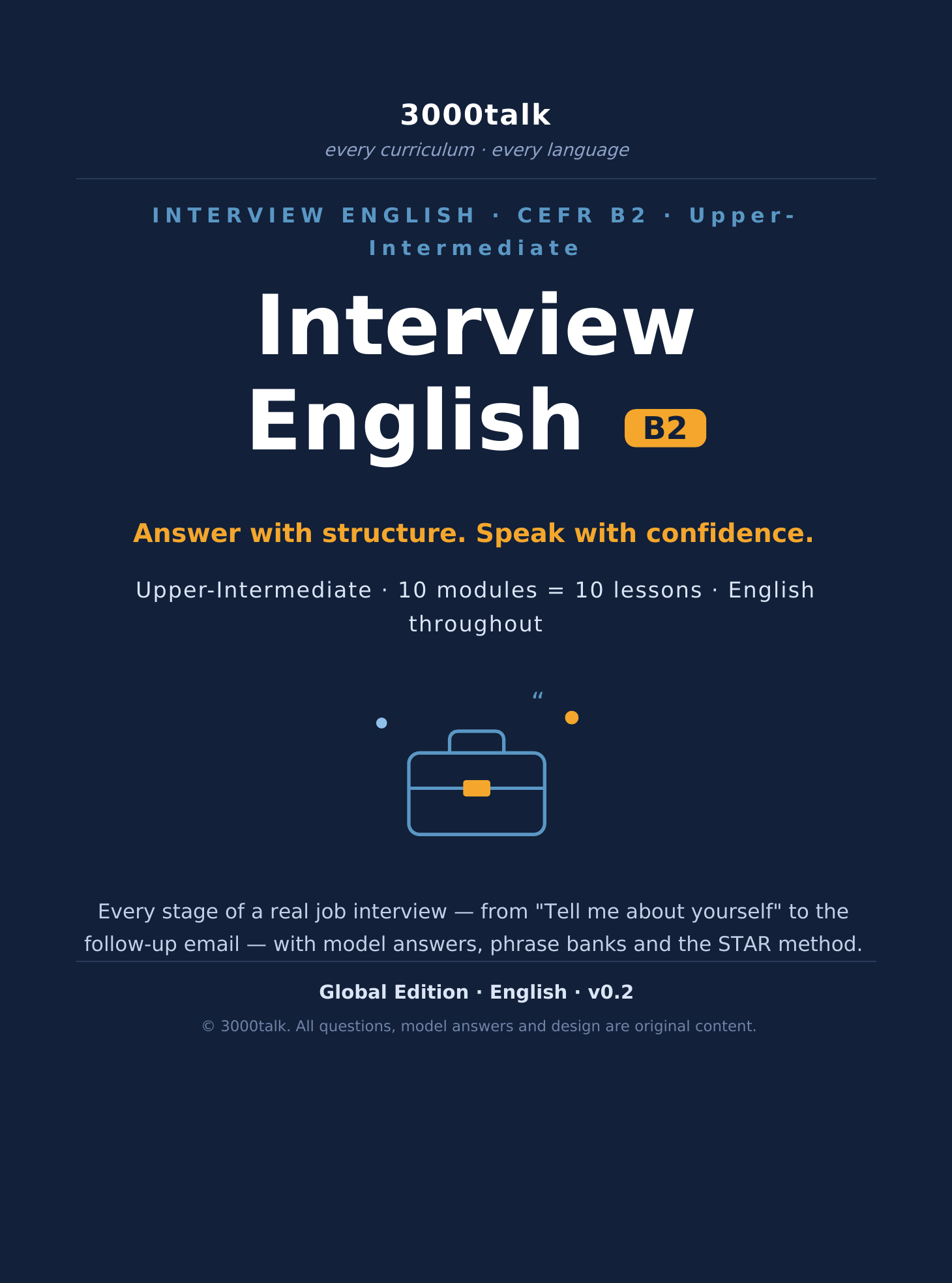 Interview English 교재 표지